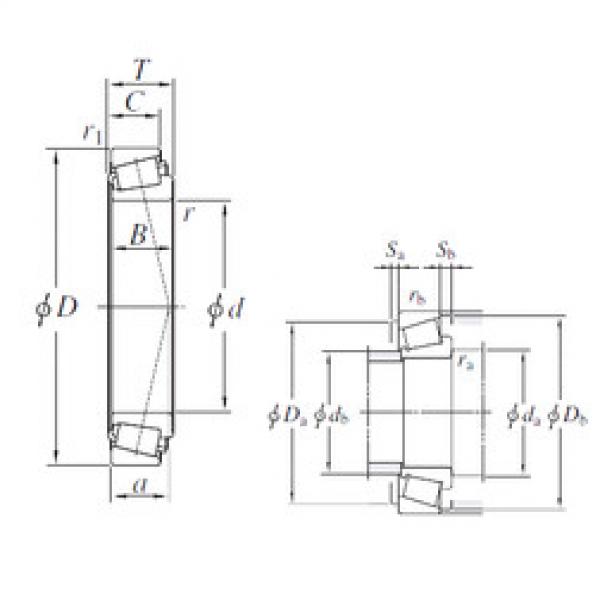 tapered roller dimensions bearings 33020JR KOYO #1 image