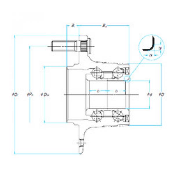 tapered roller bearing axial load ZA-28BWK20A-Y-2CP-01 NSK #1 image