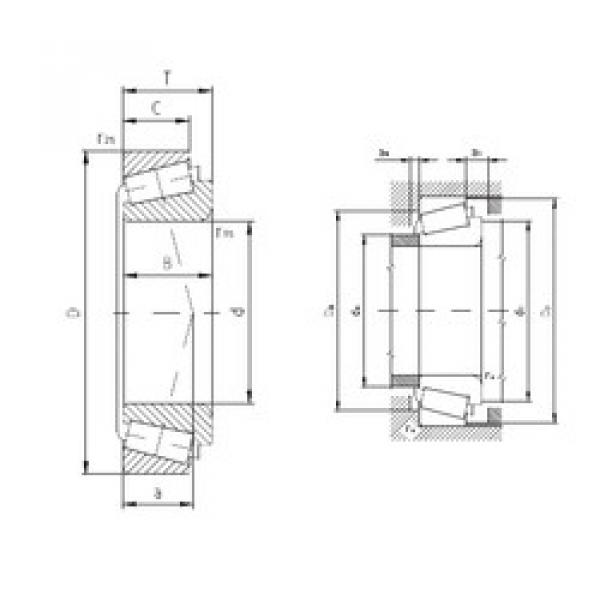 tapered roller bearing axial load T4CB100 ZVL #1 image