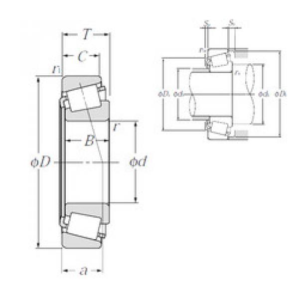 tapered roller dimensions bearings 33017U NTN #1 image