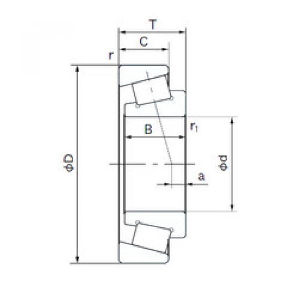 tapered roller bearing axial load QT32 NACHI #1 image