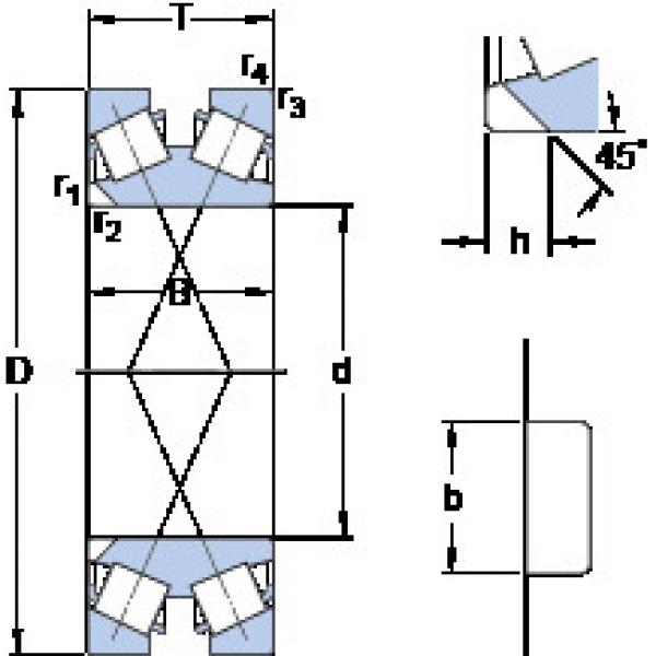 tapered roller dimensions bearings 332168 SKF #1 image