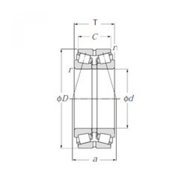 tapered roller dimensions bearings 4130/500 NTN #1 image