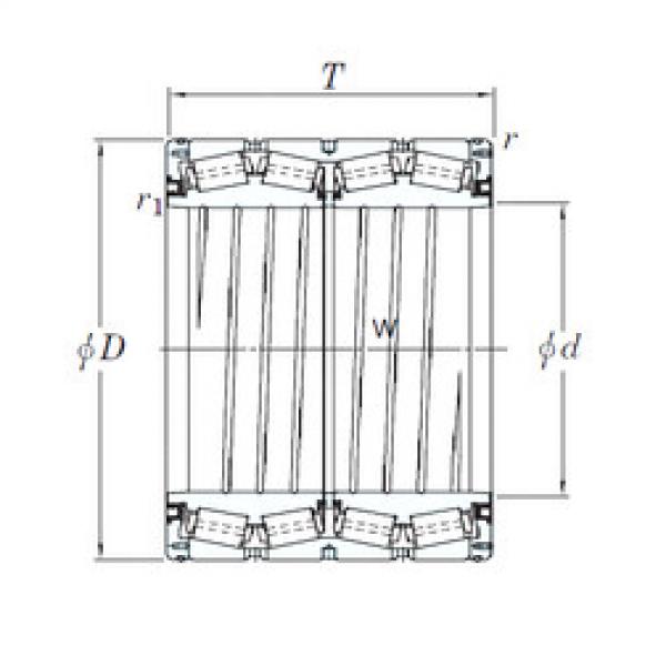 tapered roller dimensions bearings 45DS704842C KOYO #1 image