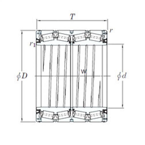 tapered roller dimensions bearings 47TS644836B KOYO #1 image