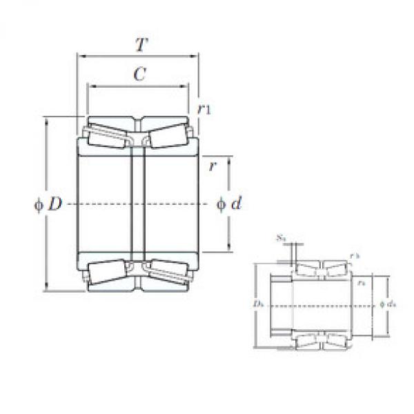 tapered roller dimensions bearings 46215A KOYO #1 image