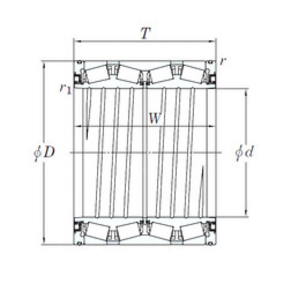 tapered roller dimensions bearings 47TS151418 KOYO #1 image