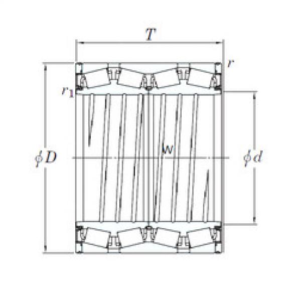 tapered roller dimensions bearings 47TS513627B KOYO #1 image