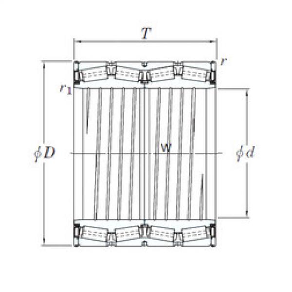 tapered roller dimensions bearings 47TS916028C KOYO #1 image