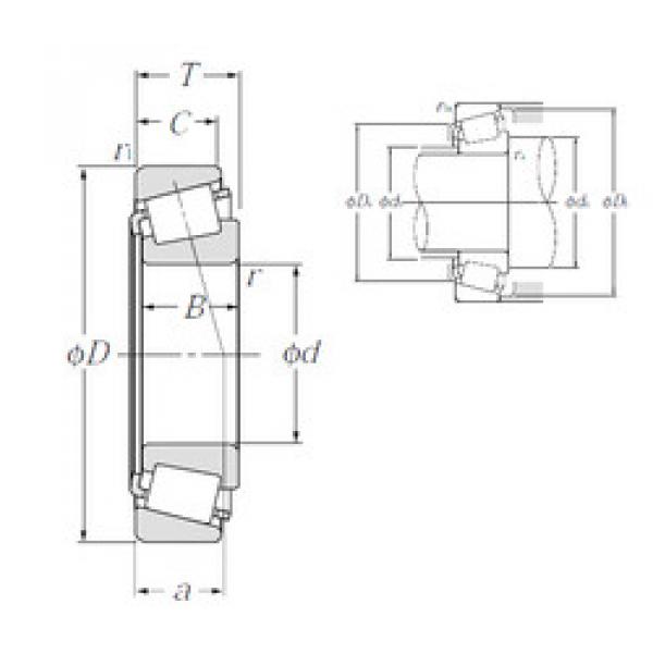 tapered roller dimensions bearings 4T-13889/13830 NTN #1 image