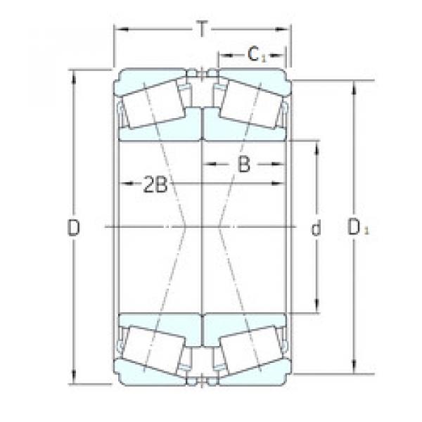 tapered roller dimensions bearings 57591-N KOYO #1 image