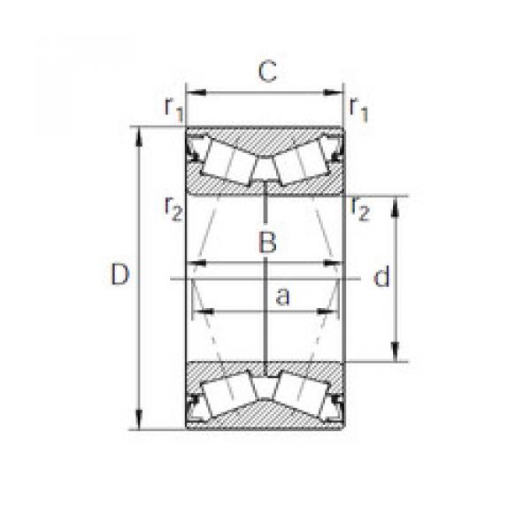 tapered roller bearing axial load DT427639 KBC #1 image