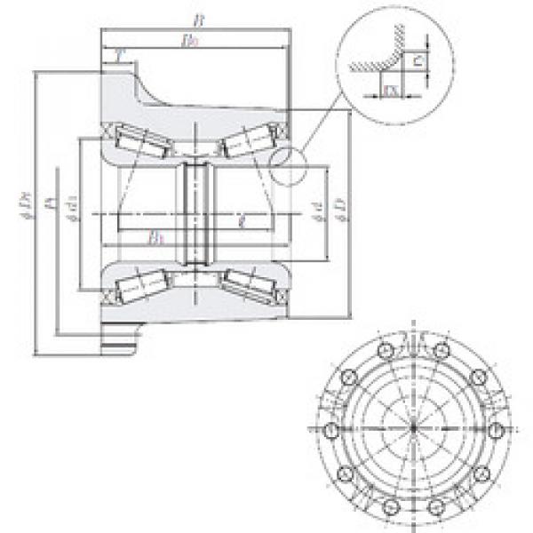 tapered roller bearing axial load HUR040-11 NTN #1 image