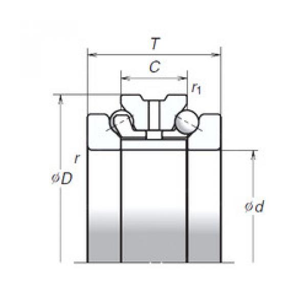 thrust ball bearing applications 170TAC20D+L NSK #1 image