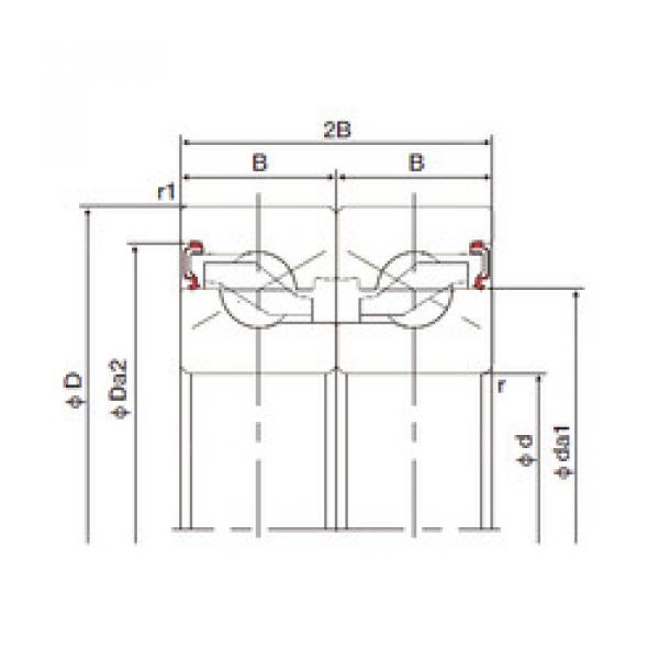 thrust ball bearing applications 17TAB04DB-2LR NACHI #1 image