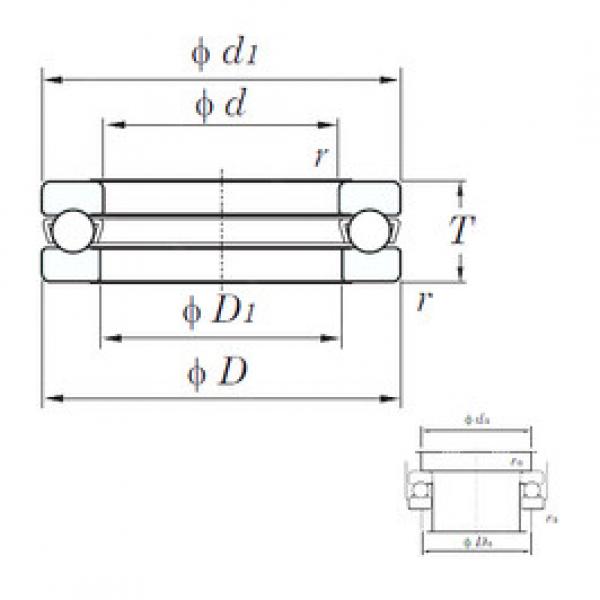 thrust ball bearing applications 511/500 KOYO #1 image