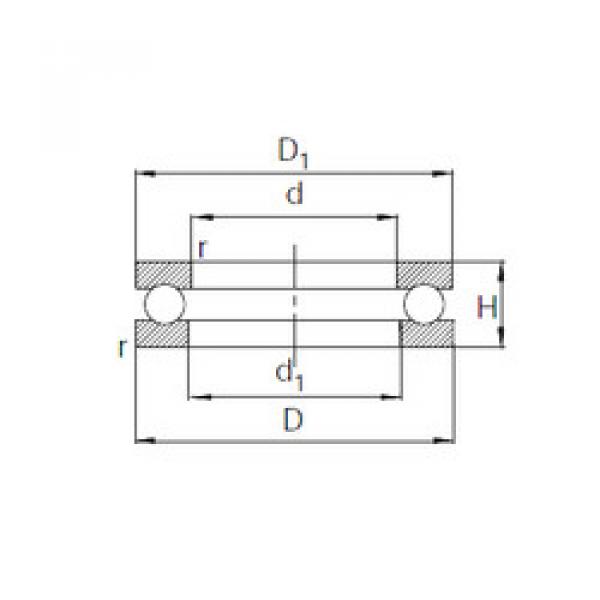 thrust ball bearing applications 51104 KBC #1 image