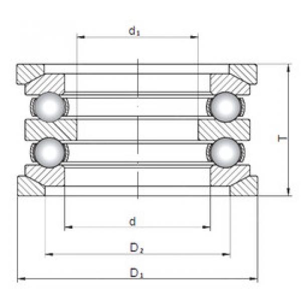 thrust ball bearing applications 54208U+U208 ISO #1 image