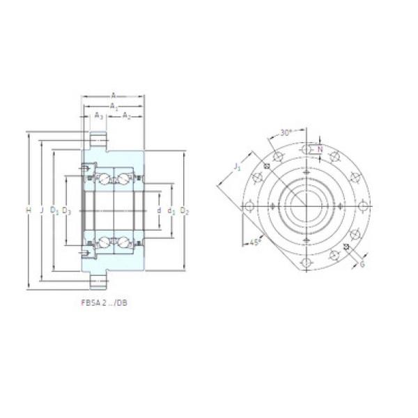 thrust ball bearing applications BSDU 245 DD SNFA #1 image