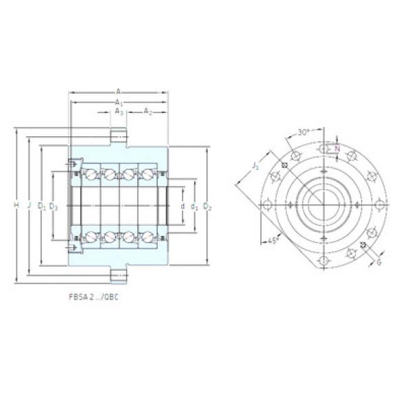 thrust ball bearing applications BSQU 235 TDT SNFA #1 image