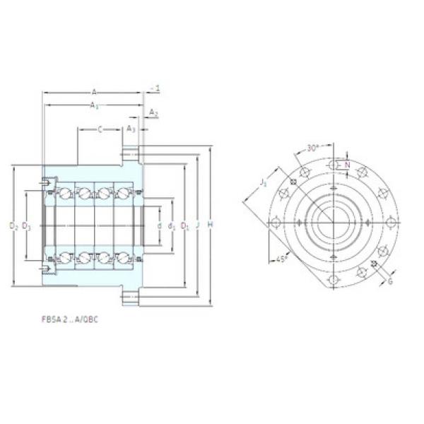 thrust ball bearing applications BSQU 230/1 TDT SNFA #1 image