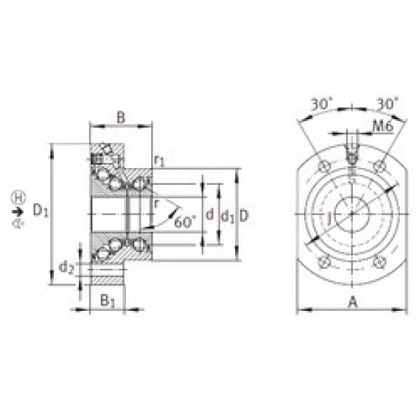 thrust ball bearing applications DKLFA2080-2RS INA #1 image