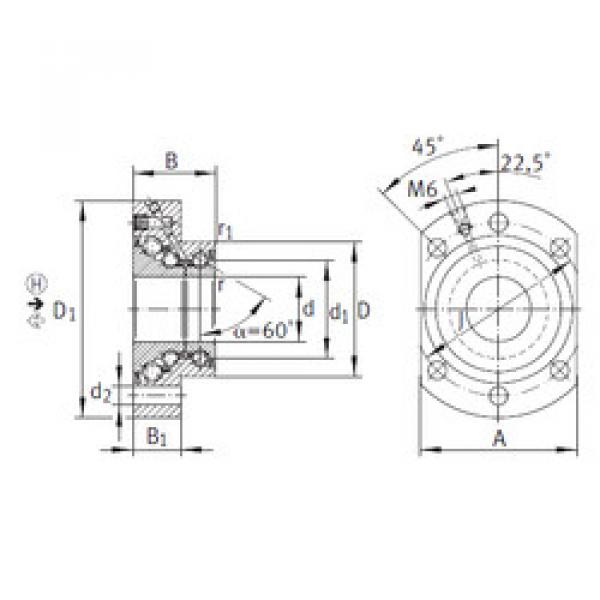 thrust ball bearing applications DKLFA2590-2RS INA #1 image