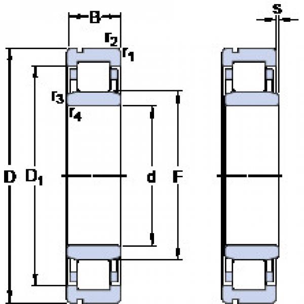 thrust ball bearing applications NU 2224 ECNML SKF #1 image