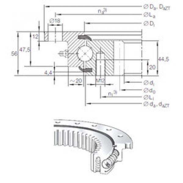 thrust ball bearing applications VLI 20 0644 N INA #1 image