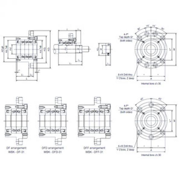 thrust ball bearing applications WBK17DF-31 NSK #1 image