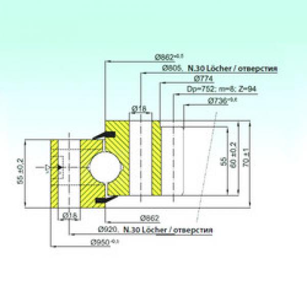 thrust ball bearing applications ZB1.25.0862.200-1SPPN ISB #1 image