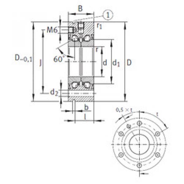 thrust ball bearing applications ZKLF50140-2Z INA #1 image