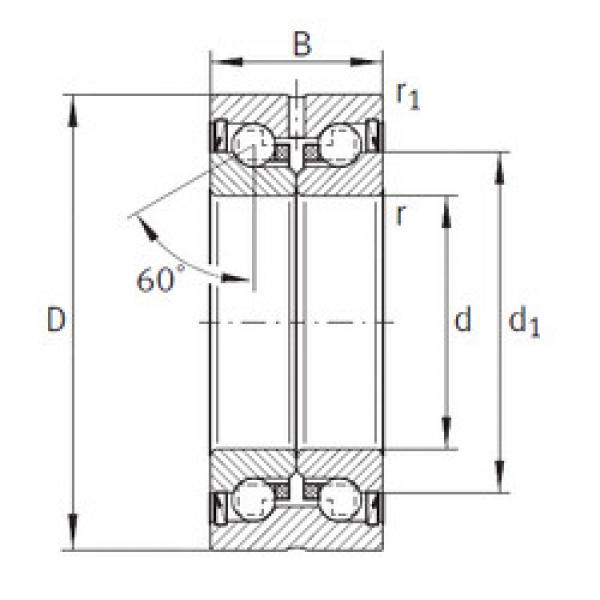 thrust ball bearing applications ZKLN0624-2RS INA #1 image