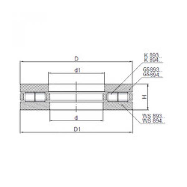 thrust ball images bearings 89324 ISO #1 image