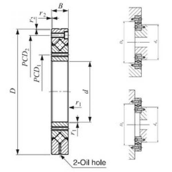 thrust ball images bearings CRBF 5515 AT UU IKO #1 image