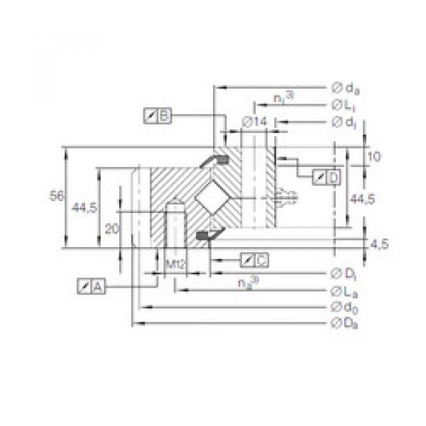 thrust ball images bearings XSA 14 0844 N INA #1 image