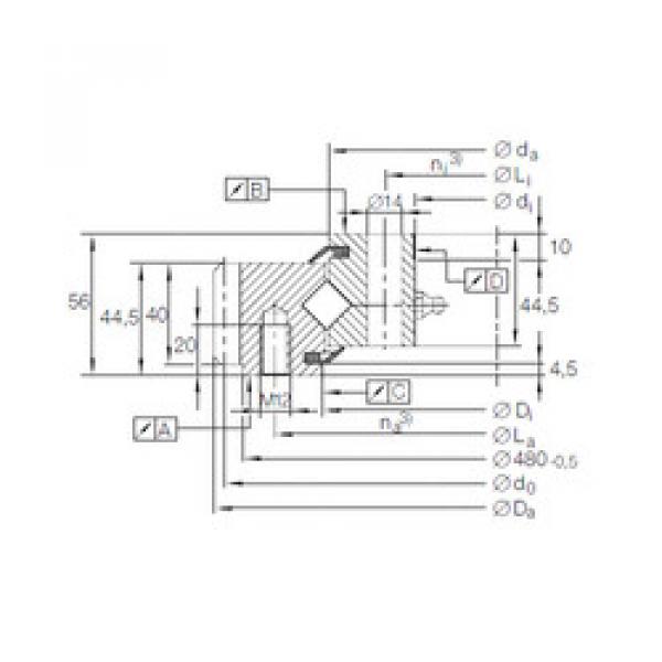 thrust ball images bearings XSA 14 0414 N INA #1 image