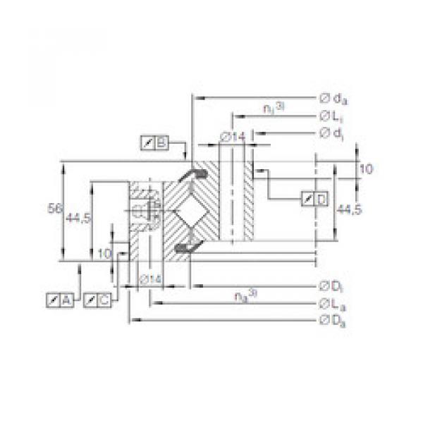 thrust ball images bearings XSU 14 0644 INA #1 image