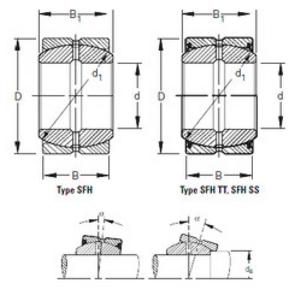 plain bushings bearings 25SFH44 Timken #1 image