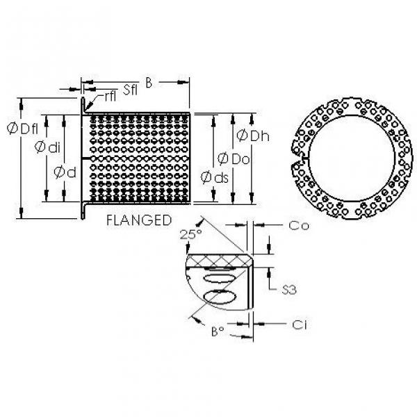 plain bushings bearings ASTT90 F11050 AST #1 image