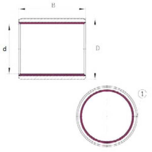 plain bearing lubrication EGB0812-E40-B INA #5 image