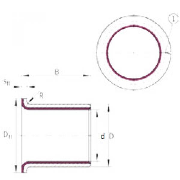 plain bushings bearings EGF06080-E40 INA #1 image