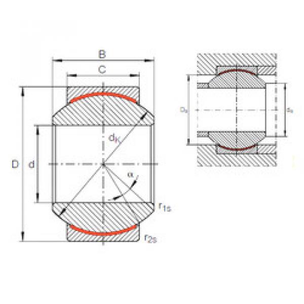 plain bushings bearings GE 16 PW INA #1 image