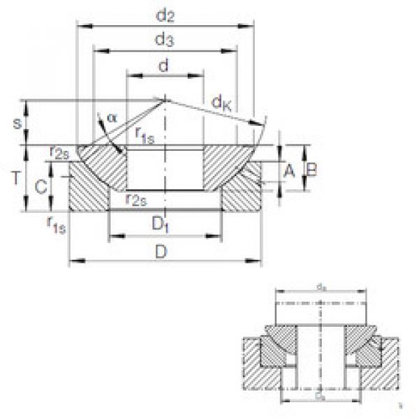 plain bushings bearings GE 10 AX INA #1 image