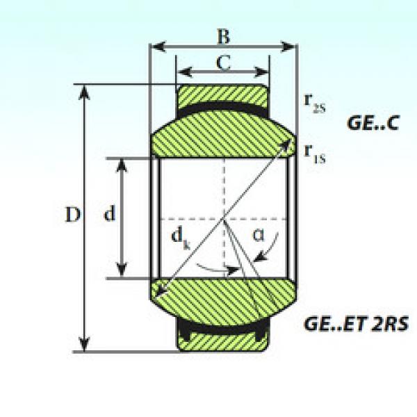 plain bushings bearings GE 140 ET 2RS ISB #1 image