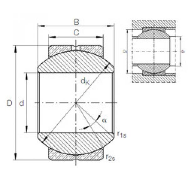 plain bushings bearings GE 10 PB INA #1 image