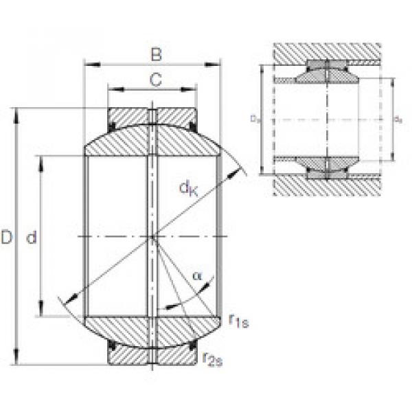 plain bushings bearings GE 120 FO-2RS INA #1 image