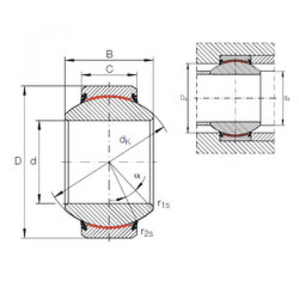 plain bushings bearings GE 110 FW-2RS INA #1 image