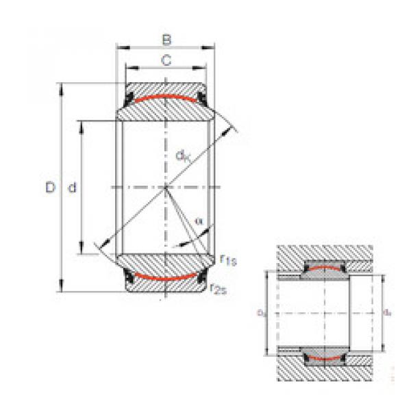 plain bushings bearings GE 17 UK-2RS INA #1 image