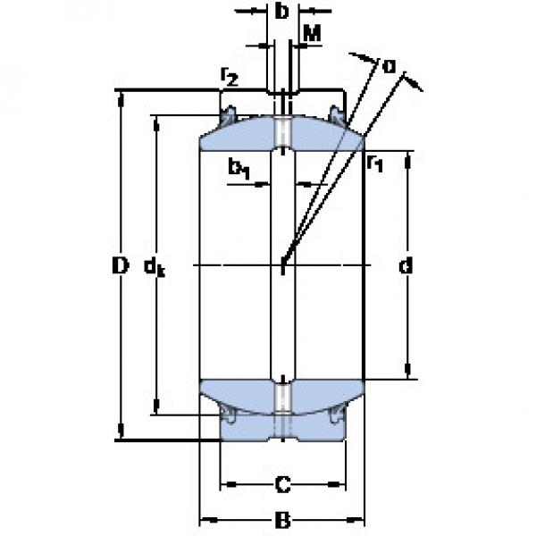 plain bushings bearings GEZ 400 ES-2RS SKF #1 image